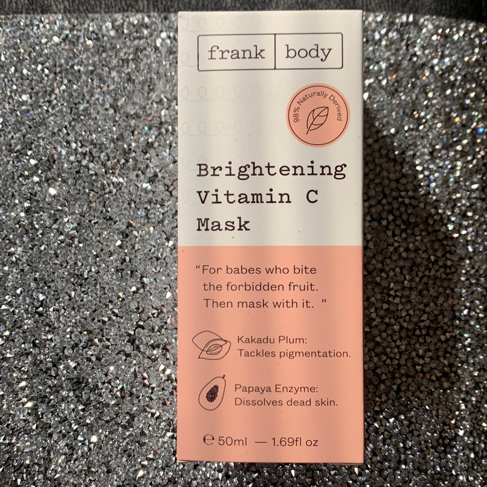 BRAND NEW!!! BRIGHTING VITAMIN C MASK BY FRANK AND BODY